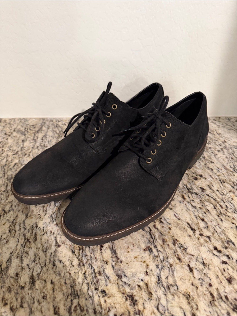 Cole Haan Black Suede Oxfords Size 13